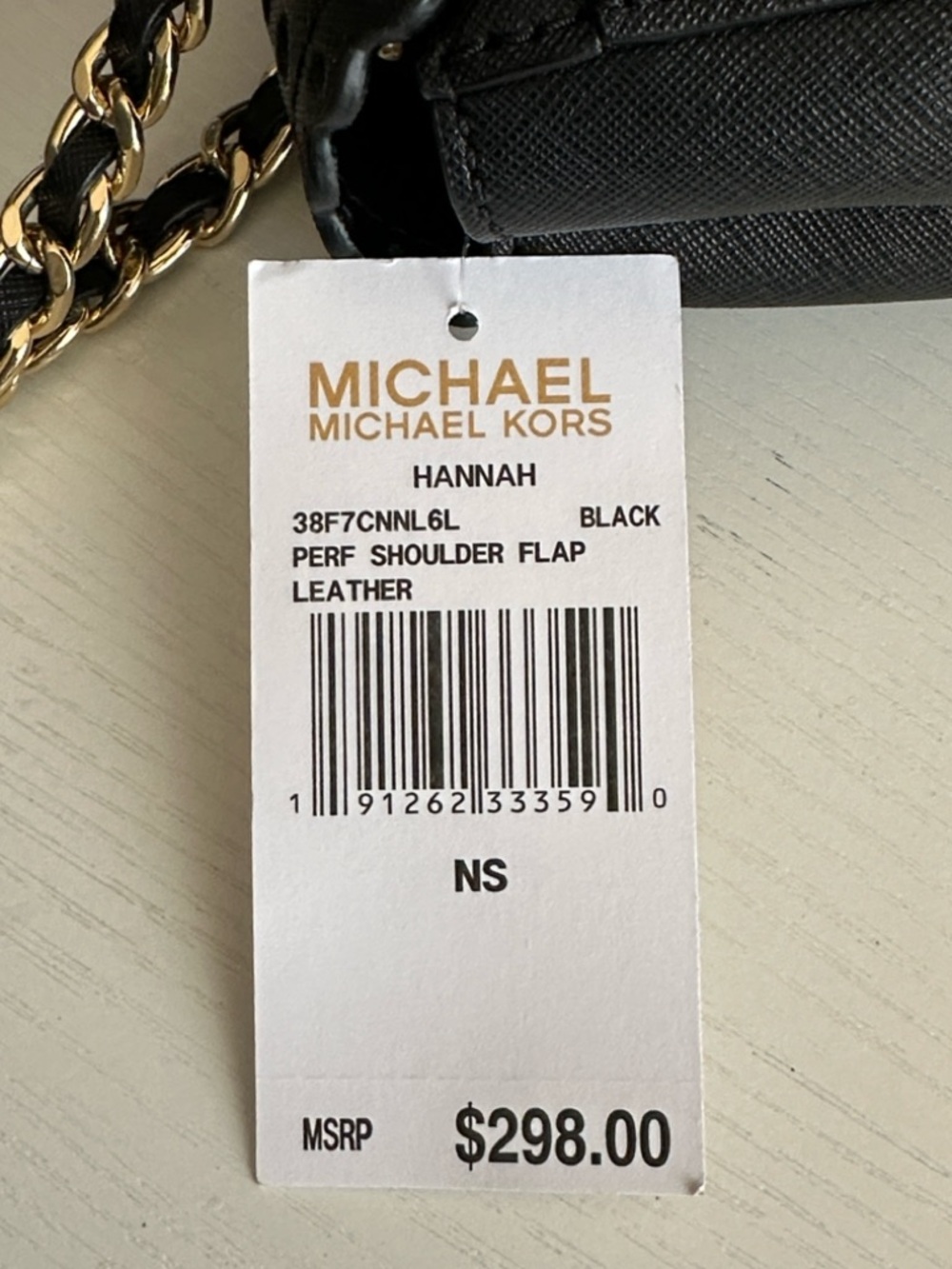 Michael Kors Black Shoulder Bag with Gold Chain - Picture 15 of 15